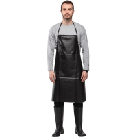 Фартук Диагональ черный, прорезиненный