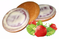 Печенье Кинельский Кондитер Кико клубника, в белой глазури, 1.2кг