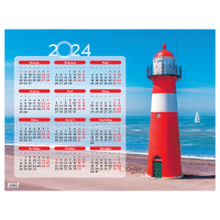Календарь настенный Officespace Маяк А2, листовой, 2024