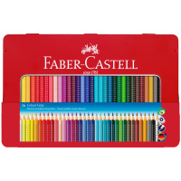 Карандаши цветные Faber-Castell 'Grip', 36цв., трехгран., заточен., метал. упак.