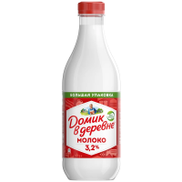 Молоко Домик в деревне пастеризованное 3.2%, 1.4л