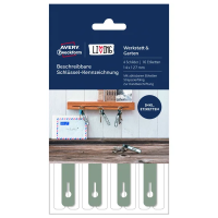 Этикетки самоклеящиеся Avery Zweckform Living 62030, серые, 14х127мм, 16шт на листе А4, 1 лист