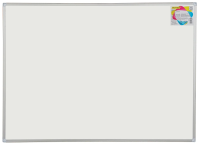Доска магнитно-маркерная Silwerhof 90x120см, белая, алюминиевая рама, лоток для аксессуаров