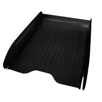 Лоток горизонтальный для бумаг Оскол-Пласт Элегант А4, черный, 9023