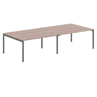Стол на 4 рабочих места Skyland Xten-S XWST 3214, четырехместный, дуб сонома/антрацит, 3200х1406х750мм