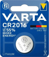 Батарейка Varta Electronics Lithium CR2016, 1шт/уп