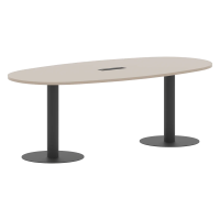 Конференц стол ПРГ-3 Мокачино/Антрацит 2200х1100х750