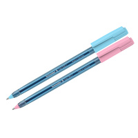 Шариковая ручка Schneider Tops 505 F Bubble Gum синяя, 0.8мм, прозрачный корпус