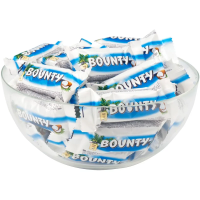 Конфеты шоколадные BOUNTY minis, весовые, 1 кг, картонная упаковка, 56727