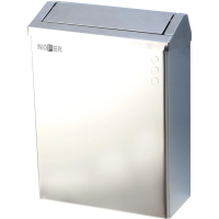 Мусорное ведро Nofer нерж.сталь 23л, глянцевое, настенное, с крышкой, 14078.B