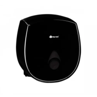 Диспенсер для туалетной бумаги в рулонах Merida Como Black Mini черный, серая капля,  BCC201