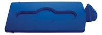 Крышка для мусорного контейнера Rubbermaid Slim Jim закрытая, синяя, 2007888