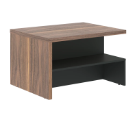 Стол журнальный VRCT 9070 Американский орех/Яшма черный 900х700х550 VELION VENEER