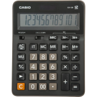 Калькулятор настольный Casio GX-12B черный, 12 разрядов, бухгалтерский