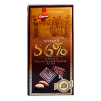 Шоколад Спартак горький 56%, 85г