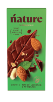 Шоколад N Nature темный с миндалем веган, 70г