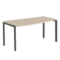 Стол прямой Skyland Xten-S XSCT 169, эргономичный, левый, бук тиара/антрацит, 1600х900х750мм