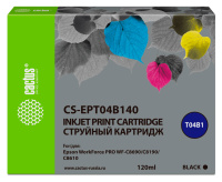 Картридж струйный Cactus CS-EPT04B140 T04B1 черный (120мл) для Epson WorkForce Pro WF-C8190, WF-C869