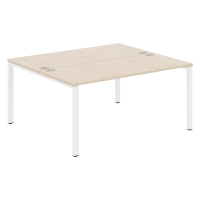 Стол 2-х местный XS6WST 1614 Бук Тиара/Белый 1600х1406х750 XTEN-S60