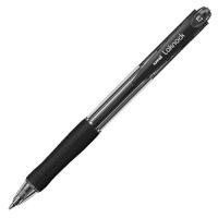 Ручка шариковая автоматическая Uni Laknock SN-100 66269 черная, 0.7мм