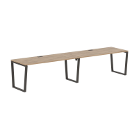 Стол 2-х местный EVWST 3580 Дуб Денвер светлый/Мокко 3526х800х750 EDIS