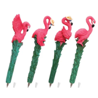 Ручка шариковая Brauberg Фламинго синяя, 0.5мм, ассорти