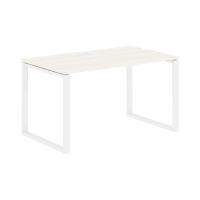 Стол прямой EQST 1380 Ясень Траун/Белый 1360х800х750 EDIS