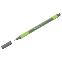 Ручка капиллярная Schneider Line-Up темно-серая, 0.4мм, салатовый корпус