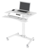 Стол для ноутбука Cactus VM-FDE103 91.5x56x123см, белый, столешница МДФ