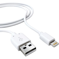 Кабель USB 2.0 - Lightning, М/М, 2 м, Red Line, бел, УТ000009513