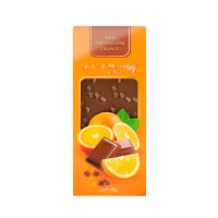 Шоколад A.&a. Demidoff молочный с кусочками апельсина, 90г