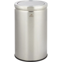 Ведро мусорное (урна) с качающ.крышкой нерж.сталь Luscan Professional 18л