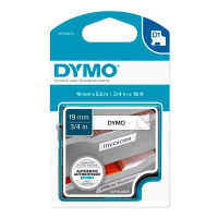 Термолента Dymo 19мм х 5.5м, черный/белый, полиэстер, 16960