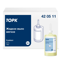 Жидкое мыло в картридже Tork S1 Мягкое, 1л, 420511