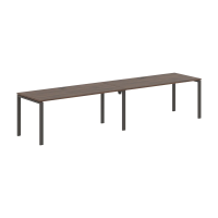 Стол 2-х местный EUWST 3580 Дуб Денвер тёмный/Мокко 3526х800х750 EDIS