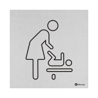 Дверная табличка Merida Комната матери и ребенка 150х150мм, металл, GSM009.R