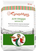 Мука Супермука Medium пшеничная для пиццы высший сорт, 25кг