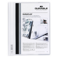 Скоросшиватель пластиковый Durable Duraplus белый, А4, 2579-02