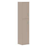 Шкаф колонка с глухой малой и средней дверьми СУ-1.8(L) Мокачино 406х365х1975 IMAGO