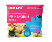 Салатная смесь Белая Дача Леон айсберг морковь и красная капуста, 150г