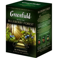Чай Greenfield Blueberry Forest (Блюберри Форест), черный, 20 пирамидок