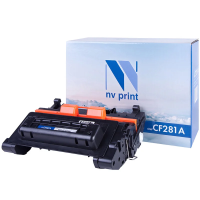 Картридж лазерный Nv Print CF281A (№81A) черный, для LJ Enterprise M604dn/M605/M606/M630, (10500стр.)