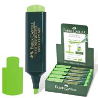 Текстовыделитель Faber-Castell 1548 зеленый, 1-5мм, скошенный наконечник, 154863