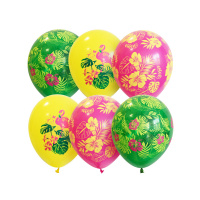 Воздушные шары Патибум Гавайская Вечеринка 30см, ассорти, 25шт