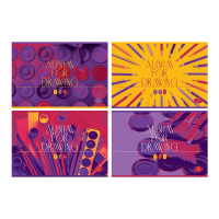 Альбом для рисования 32л., А4, на скрепке BG 'Bright Art', эконом