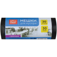 Мешки для мусора Officeclean Прочные 30л, 10мкм, прочные, 30шт/рул