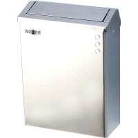 Мусорное ведро Nofer нерж.сталь 23л, глянцевое, настенное, с крышкой, 14079.B