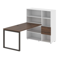 Рабочая станция EQRST 1215 Дуб Денвер тёмный/Мокко 1990х1250х1355 EDIS