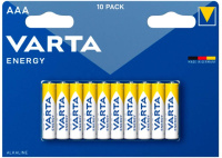 Батарейка Varta Energy Alkaline AAA LR03, 10шт/уп