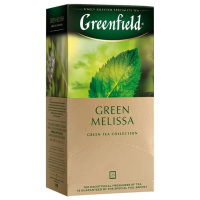 Чай Greenfield Green Melissa (Грин Мелисса), зеленый, 25 пакетиков